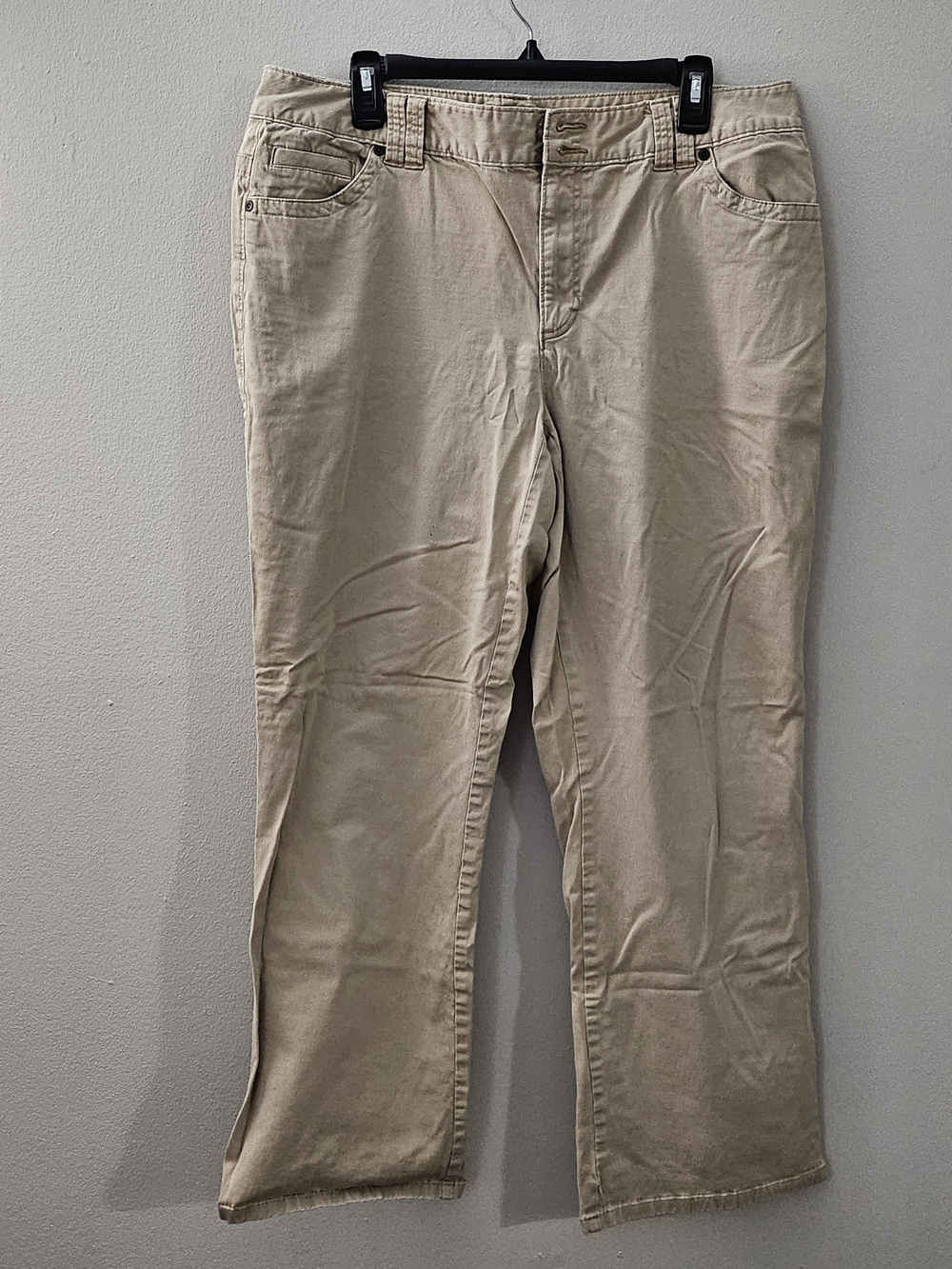 St. John's Bay Women's Straight-Leg Khaki Pants